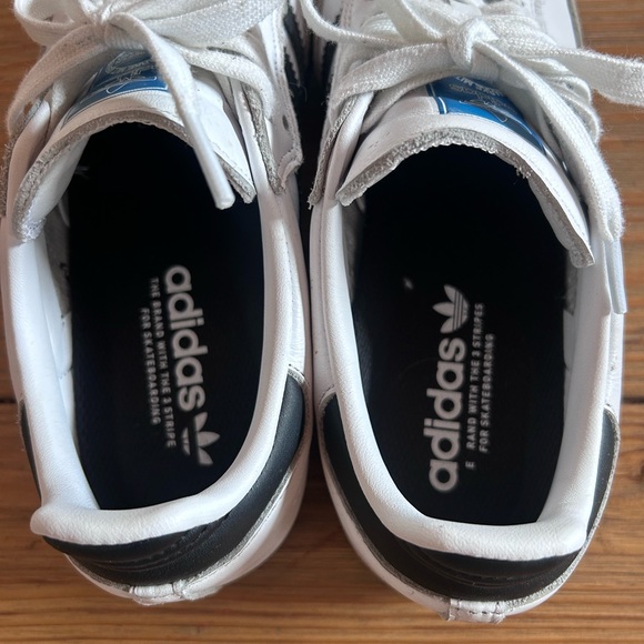 Adidas Samba OG White and Black Sneakers with Brown Sole Size 7 - Picture 6 of 8